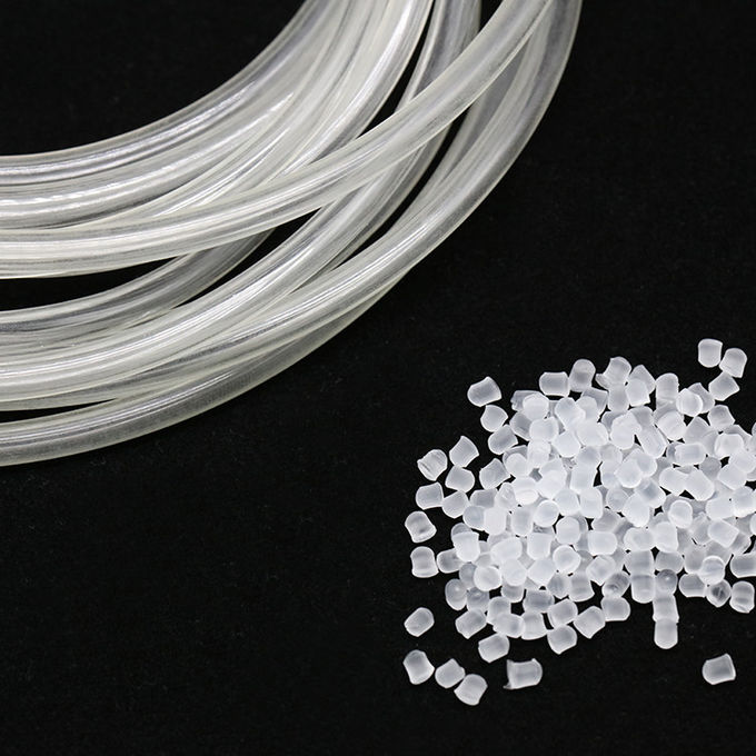Transparansi Butiran Plastik PVC Non Toxic Resistensi UV 2