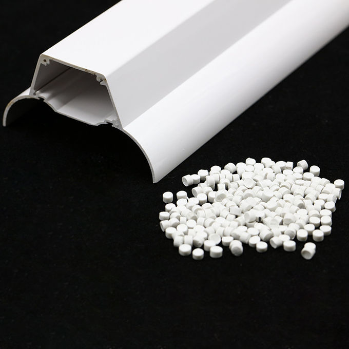Profil Ekstrusi 25kgs / Bag Butiran Plastik PVC FDA 0